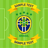 Brasilianischer Fußball-Patch vektor