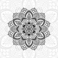 Blumenmandala. Vintage dekorative Elemente. orientalisches Muster, Vektorillustration. vektor