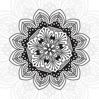 Blumenmandala. Vintage dekorative Elemente. orientalisches Muster, Vektorillustration. vektor