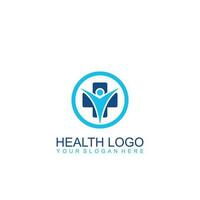 Gesundheit Pflege Logo Design im Vektor