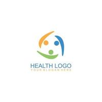 Mensch Gesundheitswesen Logo Design vektor