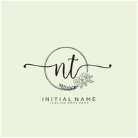 Initiale nicht feminin Logo Sammlungen Vorlage. Handschrift Logo von Initiale Unterschrift, Hochzeit, Mode, Schmuck, Boutique, Blumen- und botanisch mit kreativ Vorlage zum irgendein Unternehmen oder Geschäft. vektor