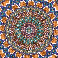 en färgrik mandala med en mönster av cirklar vektor