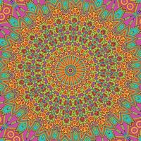 ein bunt Mandala mit ein Muster von Blumen vektor