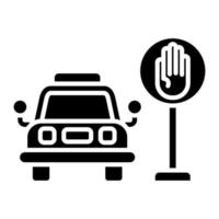 Taxi halt Vektor Symbol