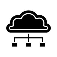 Wolke Verbindung Vektor Symbol