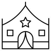 Heer Zelt Vektor Symbol