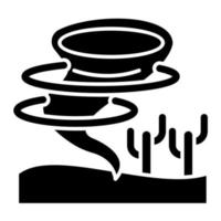Sandsturm Vektor Symbol
