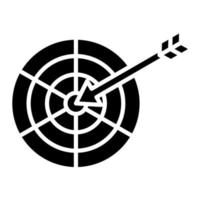 Dartscheibe-Vektor-Symbol vektor