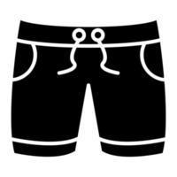 boxare shorts vektor ikon
