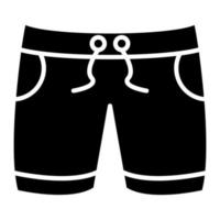 Boxer kurze Hose Vektor Symbol