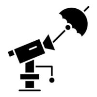 Regenschirm Kamera Vektor Symbol