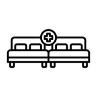 Hotel Kapazität Vektor Symbol