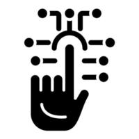 berühren Technologie Vektor Symbol