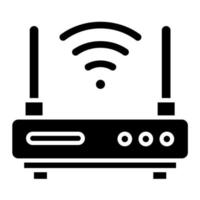 WLAN-Router-Vektorsymbol vektor