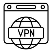 VPN-Vektorsymbol vektor