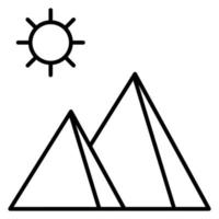 Symbol für Pyramidenvektor vektor