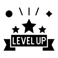 Level-Up-Vektor-Symbol vektor