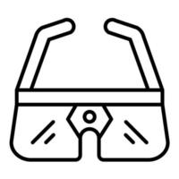 Smart-Brille-Vektor-Symbol vektor