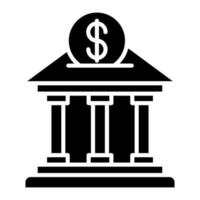 Investition Bank Vektor Symbol