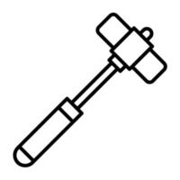 medicinsk hammare vektor ikon