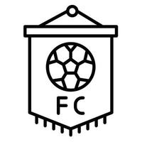 Fußballverein-Vektorsymbol vektor