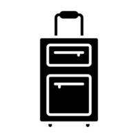 resa bagage vektor ikon