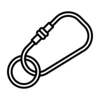 Karabiner-Vektor-Symbol vektor