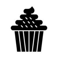 Cupcake-Vektor-Symbol vektor