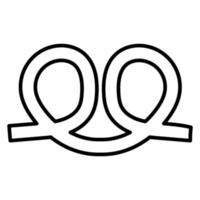 Brezel-Vektor-Symbol vektor