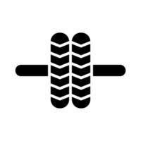 Fitnessstudio Rad Vektor Symbol