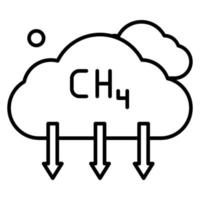 Methan-Vektorsymbol vektor