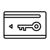 Schlüsselkarte Vektor Symbol