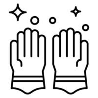 Reinigung Handschuhe Vektor Symbol