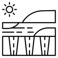 Felder Landschaft Vektor Symbol