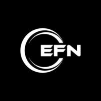 Efn-Brief-Logo-Design in Abbildung. Vektorlogo, Kalligrafie-Designs für Logo, Poster, Einladung usw. vektor