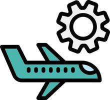 Flugzeug Wartung Vektor Icon Design Illustration