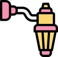 Lampe-Vektor-Icon-Design-Illustration vektor