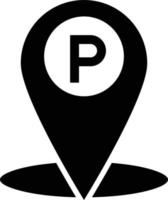 Parkplatz-Vektor-Icon-Design-Illustration vektor