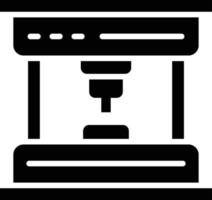 Kaffeemaschine-Vektor-Icon-Design-Illustration vektor