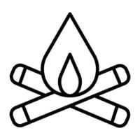 Symbol für Feuervektor vektor