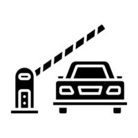 Auto Barriere Vektor Symbol
