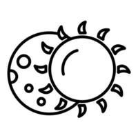 Mond- Finsternis Vektor Symbol