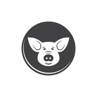 Schwein Vektor Symbol Illustration Design