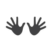 Hand halt und verweigert Symbol Vektor Illustration Design