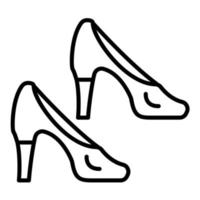 Vektorsymbol für High Heels vektor