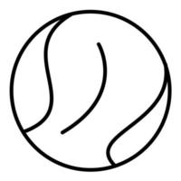Tennisball-Vektorsymbol vektor