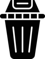 Recycling-Behälter-Vektor-Icon-Design-Illustration vektor