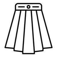 lång kjol vektor ikon