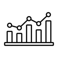 statistisk Graf vektor ikon